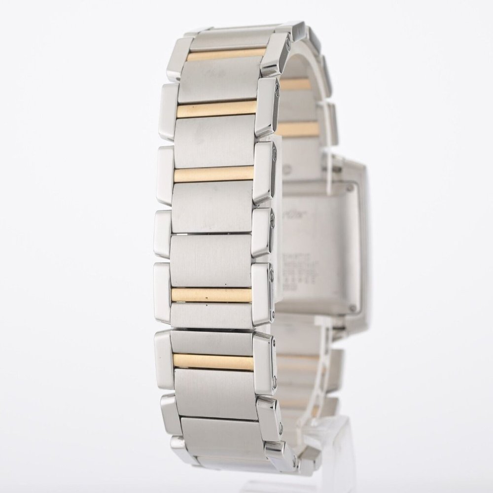 Cartier Tank Francaise 2302 Large 18k Yellow Gold/Steel 28x32mm Automatic Watch - Picture 8 of 13